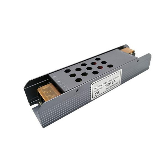 ΤΡΟΦΟΔΟΤΙΚΟ ΜΕΤΑΛΛΙΚΟ 12V DC 24W IP20 PRO ΤΡΟΦΟΔΟΤΙΚΟ ΜΕΤΑΛΛΙΚΟ 12V DC 24W IP20 PRO