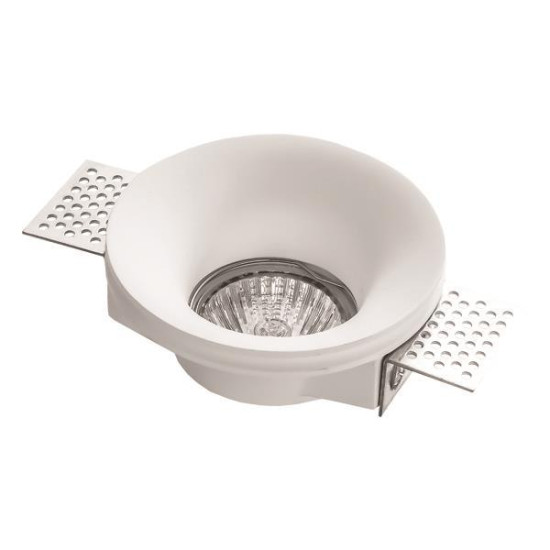 ΣΠΟΤ ΓΥΨΙΝΟ ΜΟΝΟ ΣΤΡΟΓΓΥΛΟ 1XGU10 Φ100x40mm ΣΠΟΤ ΓΥΨΙΝΟ ΜΟΝΟ ΣΤΡΟΓΓΥΛΟ 1XGU10 Φ100x40mm