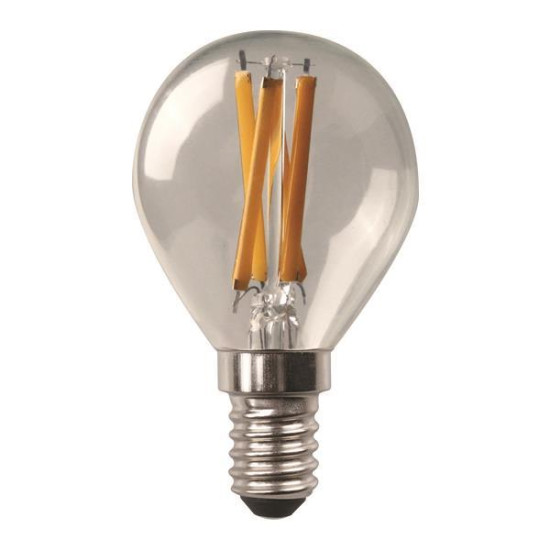 ΛΑΜΠΑ LED ΣΦΑΙΡΙΚΗ CROSSED FILAMENT 6.5W 806lm E14 3000K 220-240V DIMMABLE CLEAR