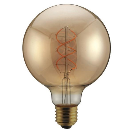 ΛΑΜΠΑ LED G95 FILAMENT "DECOR" 5W 300lm E27 1800K 175-250V DIMMABLE GOLD