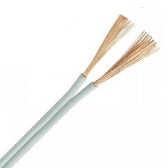 ΚΑΛΩΔΙΟ NYFAZ H03VH-H 2X0,75mm² ΛΕΥΚΟ ΜΕ ΚΟΚΚΙΝΗ ΓΡΑΜΜΗ (100m/roll)
