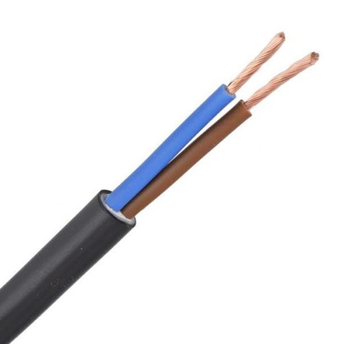 ΚΑΛΩΔΙΟ ΕΥΚΑΜΠΤΟ H05VV-F 2X1mm² ΜΑΥΡΟ (100m/roll)