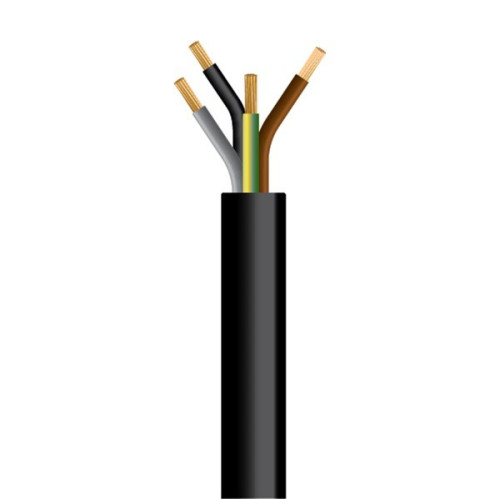 ΚΑΛΩΔΙΟ ΕΥΚΑΜΠΤΟ H03VV-F 4X0,75mm² ΜΑΥΡΟ (100m/roll)