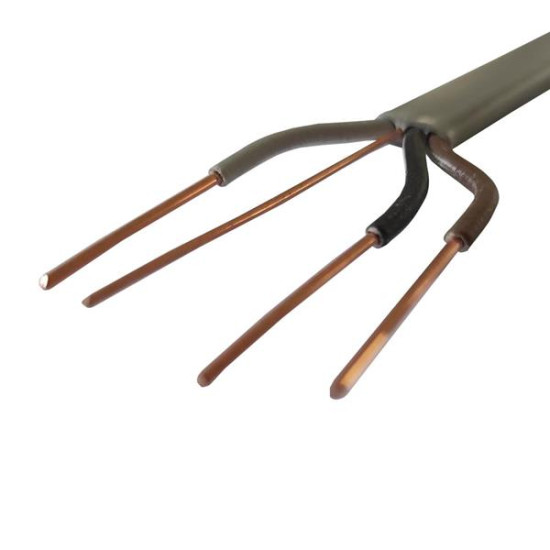 ΚΑΛΩΔΙΟ ΠΛΑΚΕ ΓΚΡΙ 3X1,5+1mm² ΓΚΡΙ (100m Cardboard Reels)