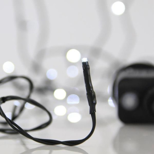 ΣΕΙΡΑ, 100 LED 3mm, 31V ΜΕΤΑΣΧΗΜΑΤΙΣΤΗ, 8 ΠΡΟΓΡΑΜΜΑΤΑ & ΜΝΗΜΗ, ΠΡΑΣΙΝΟ PVC ΚΑΛΩΔΙΟ, ΛΕΥΚΟ LED ΑΝΑ 5cm, ΠΡΟΕΚΤΑΣΗ ΠΑΡΟΧΗΣ 3m, ΙΡ44