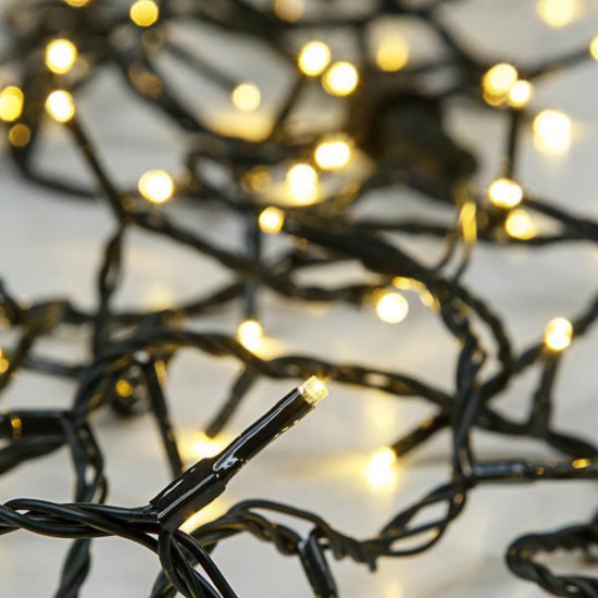 ΣΕΙΡΑ, 50 LED 5mm, ΜΠΑΤΑΡΙΑΣ 3xAA, ΧΡΟΝΟΔΙΑΚΟΠΤΗΣ, ΠΡΑΣΙΝΟ PVC ΚΑΛΩΔΙΟ, ΘΕΡΜΟ ΛΕΥΚΟ LED ΑΝΑ 10cm, ΠΡΟΕΚΤΑΣΗ ΠΑΡΟΧΗΣ 50cm, IP20