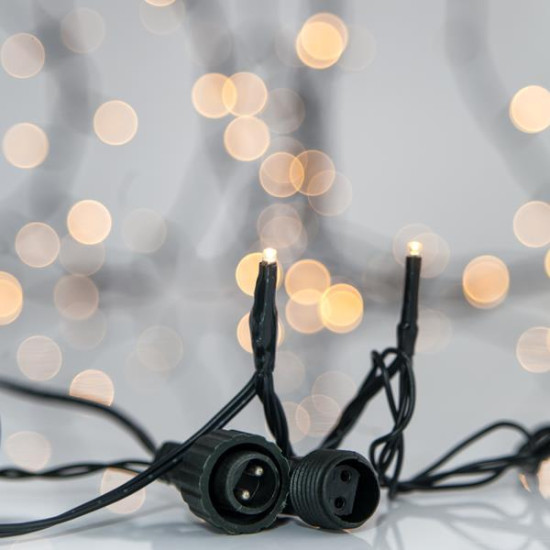 ΣΕΙΡΑ, 180 LED 3mm, 2 ΕΠΕΚΤΑΣΕΙΣ ΕΩΣ 6 ΣΕΤ, ΠΡΑΣΙΝΟ PVC ΚΑΛΩΔΙΟ, ΘΕΡΜΟ ΛΕΥΚΟ LED ANA 7.5cm, ΙΡ44 (ΧΩΡΙΣ ΜΕΤΑΣΧΗΜΑΤΙΣΤΗ, ΧΩΡΙΣ ΚΑΛΩΔΙΟ ΠΡΟΕΚΤΑΣΗΣ)