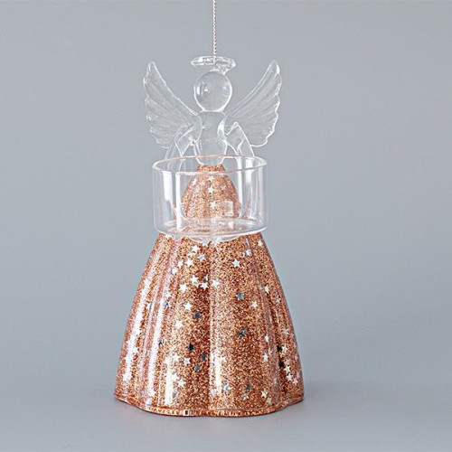 ΓΥΑΛΙΝΟΣ ΑΓΓΕΛΟΣ, ΔΙΑΦΑΝΟ-ΡΟΖ, 7,5x8x14cm ΓΥΑΛΙΝΟΣ ΑΓΓΕΛΟΣ, ΔΙΑΦΑΝΟ-ΡΟΖ, 7,5x8x14cm