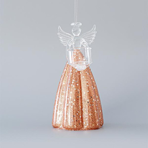 ΓΥΑΛΙΝΟΣ ΑΓΓΕΛΟΣ, ΔΙΑΦΑΝΟ-ΡΟΖ, 10x8,5x19,5cm ΓΥΑΛΙΝΟΣ ΑΓΓΕΛΟΣ, ΔΙΑΦΑΝΟ-ΡΟΖ, 10x8,5x19,5cm