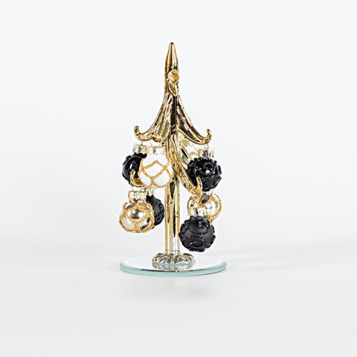 ΓΥΑΛΙΝΟ ΔΙΑΚΟΣΜΗΤΙΚΟ ΔΕΝΤΡΑΚΙ, ΣΑΜΠΑΝΙ ΜΕ ΜΑΥΡΟ, 6,2x13,5cm ΓΥΑΛΙΝΟ ΔΙΑΚΟΣΜΗΤΙΚΟ ΔΕΝΤΡΑΚΙ, ΣΑΜΠΑΝΙ ΜΕ ΜΑΥΡΟ, 6,2x13,5cm