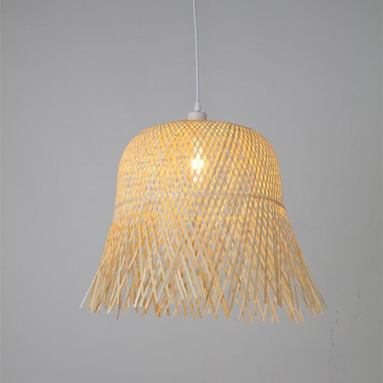 ΦΩΤΙΣΤΙΚΟ ΚΡΕΜΑΣΤΟ ΜΟΝΟΦΩΤΟ Ε27 MAX 60W D400XH430 BAMBOO ARTE ILLUMINA CROSSLINE