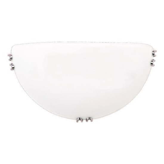 ΑΠΛΙΚΑ ΤΟΙΧΟΥ ΓΥΑΛΙ 1XΕ27 Max 15W Φ300x90mm ΛΕΥΚΟ-ΑΣΗΜΙ ARTE ILLUMINA PAROS