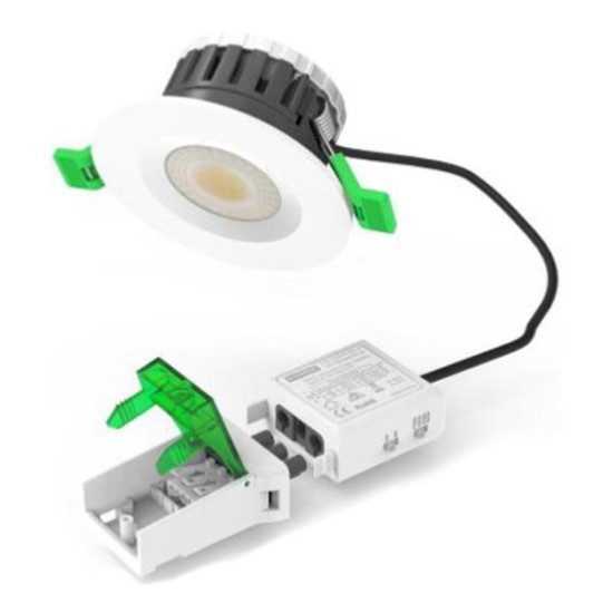 ΦΩΤΙΣΤΙΚΟ ΧΩΝΕΥΤΟ LED 5/8W 4CCT Φ90 IP65 ΛΕΥΚΟ PRO