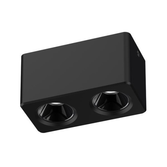 ΣΠΟΤ ΕΞΩΤΕΡΙΚΑ ΑΛΟΥΜΙΝΙΟΥ 2x7W 3CCT 75X150X79 ΜΑΥΡΟ