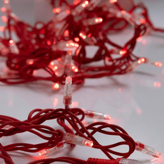 ΣΕΙΡΑ 5 ΣΕΤ, 96 LED 5mm, 24V, 2 ΕΠΕΚΤΑΣΕΙΣ ΕΩΣ 10 ΣΕΤ, ΚΟΚΚΙΝΟ ΚΑΟΥΤΣΟΥΚ ΚΑΛΩΔΙΟ, ΚΟΚΚΙΝΟ LED ΑΝΑ 10cm, ΚΑΛΩΔΙΟ ΠΡΟΕΚΤΑΣΗΣ 3m, ΙΡ65 (ΧΩΡΙΣ ΜΕΤΑΣΧΗΜΑΤΙΣΤΗ, ΧΩΡΙΣ ΠΡΟΕΚΤΑΣΗ ΠΑΡΟΧΗΣ)