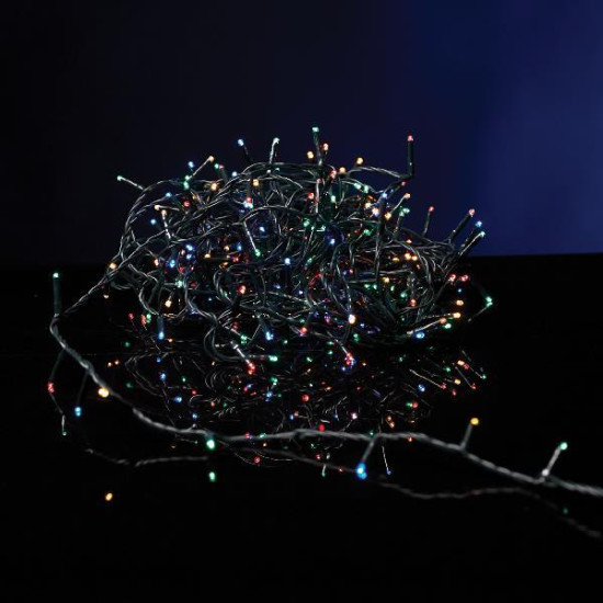 ΣΕΙΡA, 40 LED 3mm, 4.5V ΜΕΤΑΣΧΗΜΑΤΙΣΤΗ, ΣΤΑΘΕΡΟ, ΠΡΑΣΙΝΟ PVC ΚΑΛΩΔΙΟ, ΧΡΩΜΑΤΙΣΤΟ LED ANA 7.5cm, ΠΡΟΕΚΤΑΣΗ ΠΑΡΟΧΗΣ 3m, IP44