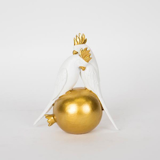 ΠΑΠΑΓΑΛΟΣ ΛΕΥΚΟΣ - ΧΡΥΣΟΣ 15x8x17cm ΠΑΠΑΓΑΛΟΣ ΛΕΥΚΟΣ - ΧΡΥΣΟΣ 15x8x17cm