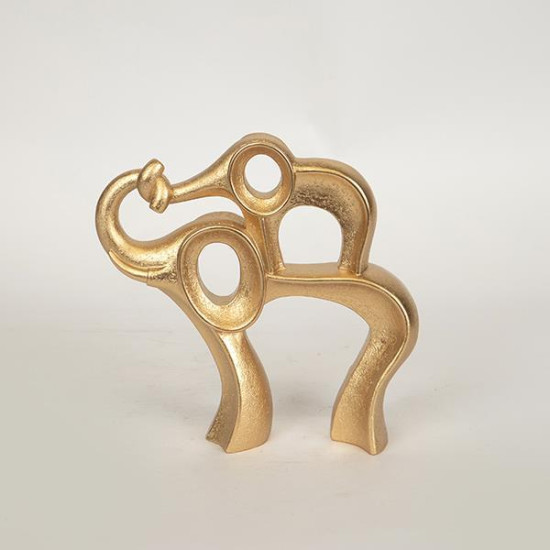 ΕΛΕΦΑΝΤΑΣ ΠΟΛΥΡΕΖΙΝ  ΧΡΥΣΟΣ 19.5x6.4x19.2cm