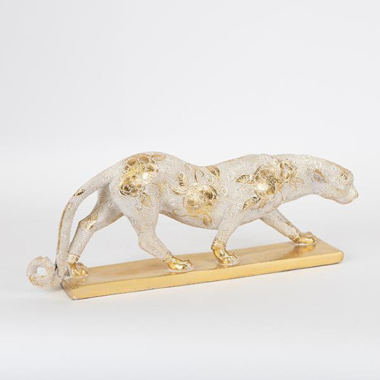 ΠΑΝΘΗΡΑΣ ΠΟΛΥΡΕΖΙΝ ΛΕΥΚΟΣ - ΧΡΥΣΟΣ 42.5x10.5x16.7cm ΠΑΝΘΗΡΑΣ ΠΟΛΥΡΕΖΙΝ ΛΕΥΚΟΣ - ΧΡΥΣΟΣ 42.5x10.5x16.7cm