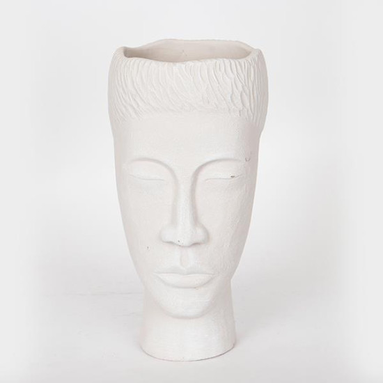 ΒΑΖΟ ΤΣΙΜΕΝΤΕΝΙΟ ΛΕΥΚΟ 18x16x31.5cm