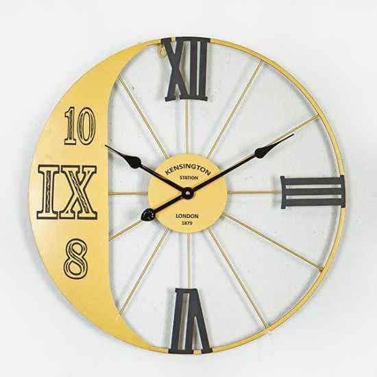 ΡΟΛΟΪ ΤΟΙΧΟΥ ΜΕΤΑΛΛΙΚΟ ΧΡΥΣΟ - ΜΑΥΡΟ 60x4.5x60cm