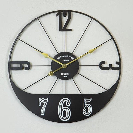 ΡΟΛΟΪ ΤΟΙΧΟΥ ΜΕΤΑΛΛΙΚΟ ΜΑΥΡΟ - ΧΡΥΣΟ 60x4.5x60cm