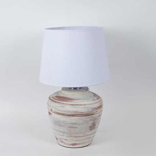 ΕΠΙΤΡΑΠΕΖΙΟ ΦΩΤΙΣΤΙΚΟ ΜΕ ΛΕΥΚΟ ΚΑΠΕΛΟ ΚΕΡΑΜΙΚΟ ΜΠΕΖ - ΛΕΥΚΟ 25x25x56cm ΕΠΙΤΡΑΠΕΖΙΟ ΦΩΤΙΣΤΙΚΟ ΜΕ ΛΕΥΚΟ ΚΑΠΕΛΟ ΚΕΡΑΜΙΚΟ ΜΠΕΖ - ΛΕΥΚΟ 25x25x56cm