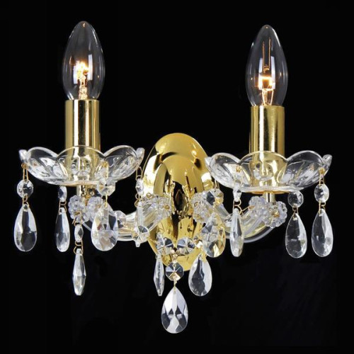 ΑΠΛΙΚΑ 2ΦΩΤΗ ΜΕ ΚΡΥΣΤΑΛΛΑ ΧΡΥΣΟ 25x20cm