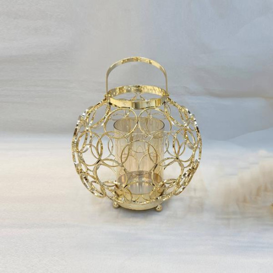 ΦΑΝΑΡΙ ΜΕΤΑΛΛΙΚΟ ΧΡΥΣΟ 23x23cm