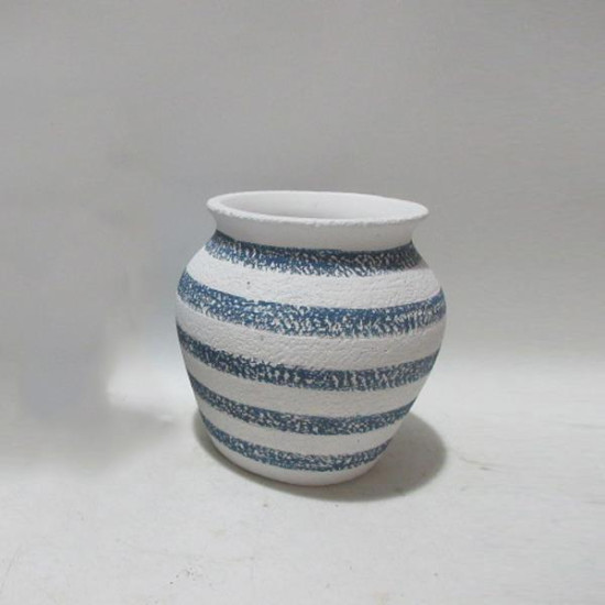 ΠΥΘΑΡΙ ΜΠΛΕ-ΛΕΥΚΟ 18x18x18cm