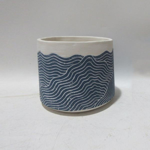 ΚΑΣΠΩ ΤΣΙΜΕΝΤΟ ΜΠΛΕ-ΛΕΥΚΟ 19x19x16cm