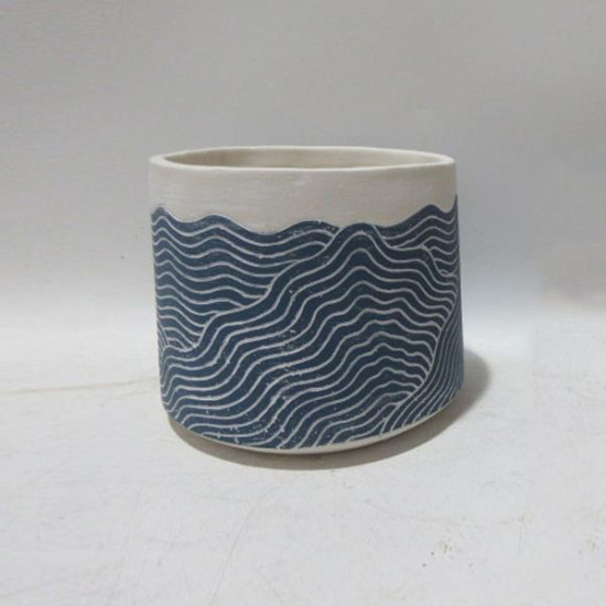 ΚΑΣΠΩ ΤΣΙΜΕΝΤΟ ΜΠΛΕ-ΛΕΥΚΟ 19x19x16cm