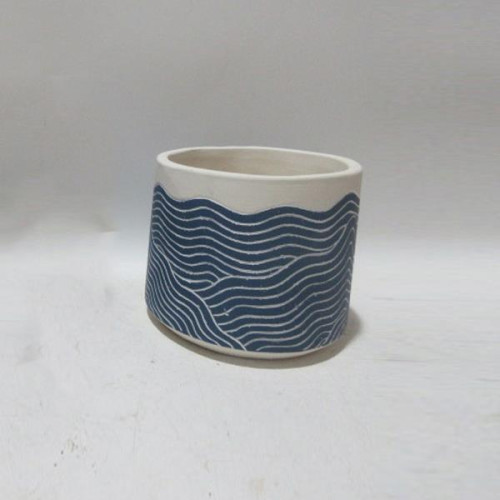 ΚΑΣΠΩ ΤΣΙΜΕΝΤΟ ΜΠΛΕ-ΛΕΥΚΟ 15x15x13cm