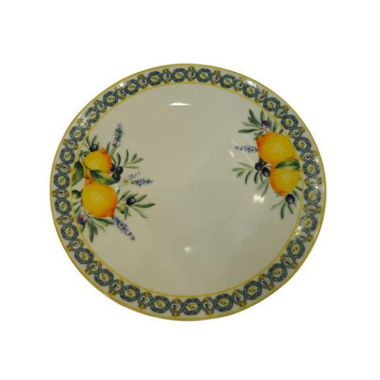 ΠΙΑΤΟ ΠΟΡΣΕΛΑΝΙΝΟ ΛΕΥΚΟ ΜΕ ΛΕΜΟΝΙΑ 20cm