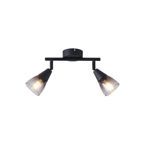 ΣΠΟΤ ΜΕΤΑΛΛΟ ΓΥΑΛΙ 2ΦΩΤΟ 2XE14 Max 8W 220X80X165mm ΦΙΜΕ ARTE ILLUMINA CLASSY