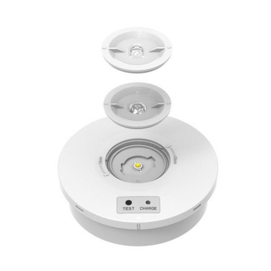 ΕΦΕΔΡΙΚΟΣ ΦΩΤΙΣΜΟΣ ΣΤΡΟΓΓΥΛΟ ΟΡΟΦΗΣ-ΤΟΙΧΟΥ 1 SMD LED 2W IP65