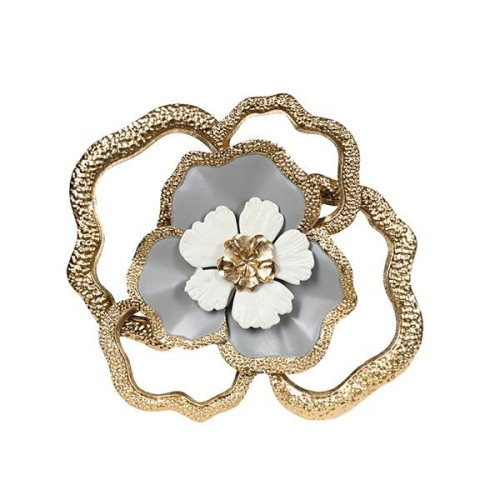 ΔΙΑΚΟΣΜΗΤΙΚΟ ΛΟΥΛΟΥΔΙ ΜΕΤΑΛΛΙΚΟ ΧΡΥΣΟ - ΜΠΛΕ 36.5x5.5x38cm