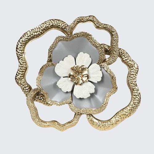 ΔΙΑΚΟΣΜΗΤΙΚΟ ΛΟΥΛΟΥΔΙ ΜΕΤΑΛΛΙΚΟ ΧΡΥΣΟ - ΜΠΛΕ 47.6x6x47cm