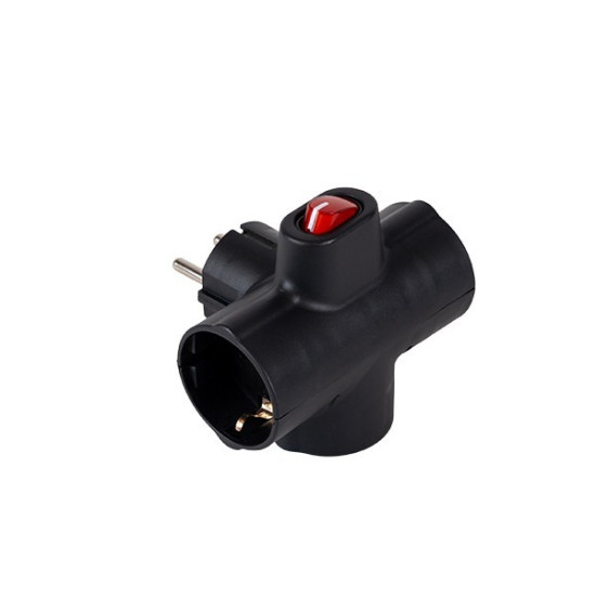 ΣΟΥΚΟ 3 ΕΞΟΔΩΝ (ΣΤΑΥΡΟΣ) ΟΡΙΖΟΝΤΙΟ ΜΕ ΔΙΑΚΟΠΤΗ & ΠΡΟΣΤΑΣΙΑ ΕΠΑΦΩΝ ΜΑΥΡΟ