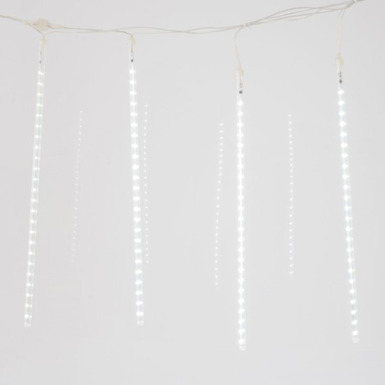 SNOWDROP, 240 LED, 5V ΜΕΤΑΣΧΗΜΑΤΙΣΤΗ, 4 ΕΠΕΚΤΑΣΕΙΣ ΕΩΣ 3 ΣΕΤ, ΔΙΑΦΑΝΟ PVC ΚΑΛΩΔΙΟ, 5 ΣΩΛΗΝΕΣ H50cm ΑΝΑ 1m ΜΕ ΛΕΥΚΟ LED, ΠΡΟΕΚΤΑΣΗ ΠΑΡΟΧΗΣ 5m, IP44