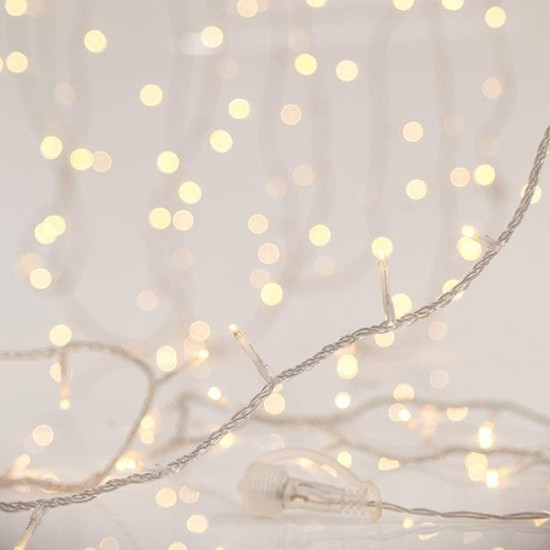 ΣΕΙΡΑ, 180 LED 3mm, 2 ΕΠΕΚΤΑΣΕΙΣ ΕΩΣ 6 ΣΕΤ, ΔΙΑΦΑΝΟ PVC ΚΑΛΩΔΙΟ, ΘΕΡΜΟ ΛΕΥΚΟ LED ANA 7.5cm, ΙΡ44 (ΧΩΡΙΣ ΜΕΤΑΣΧΗΜΑΤΙΣΤΗ, XΩΡΙΣ ΠΡΟΕΚΤΑΣΗ ΠΑΡΟΧΗΣ)