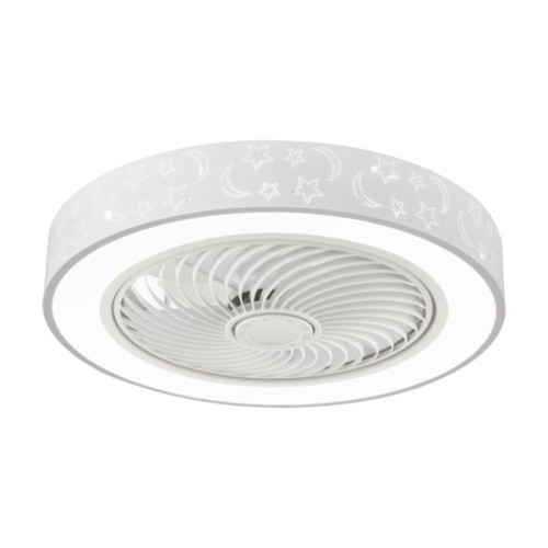 ΑΝΕΜΙΣΤΗΡΑΣ ΠΛΑΦΟΝΙΕΡΑ ΟΡΟΦΗΣ ΠΑΙΔΙΚΟΣ ΛΕΥΚΟΣ-ΓΚΡΙ Φ50 15W DC ΜΟΤΕΡ ΜΕ LED ΦΩΣ 41W ΚΑΙ ΚΟΝΤΡΟΛ