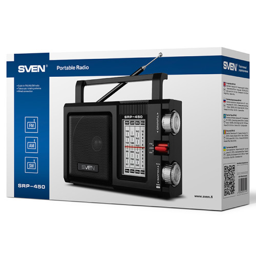 SVEN SRP-450, Ραδιόφωνο Μαύρο (3W, FM ρ SVEN SRP-450, Ραδιόφωνο Μαύρο (3W, FM ρ