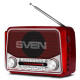SVEN SRP-525 3W RED (FM,AM/SW/USB,MICRO