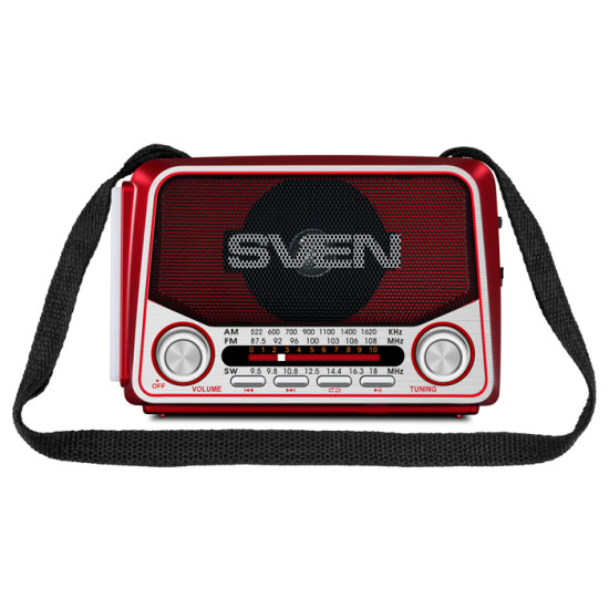 SVEN SRP-525 3W RED (FM,AM/SW/USB,MICRO